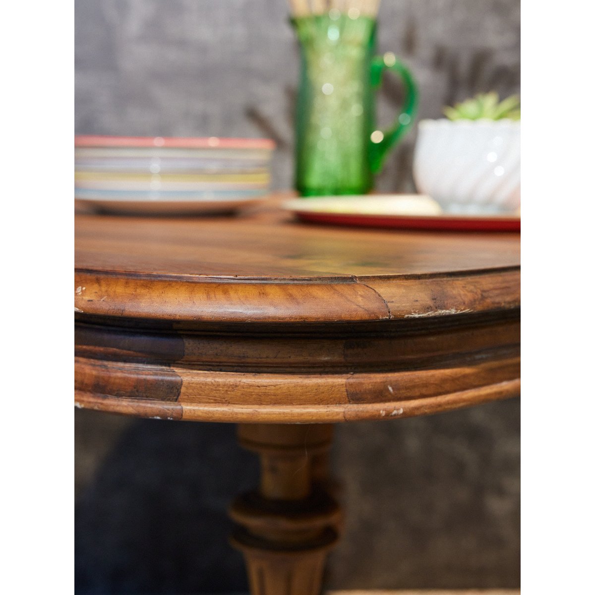Table à manger en bois Romy N°1400 - Bon état bois clair, DEBONGOUT