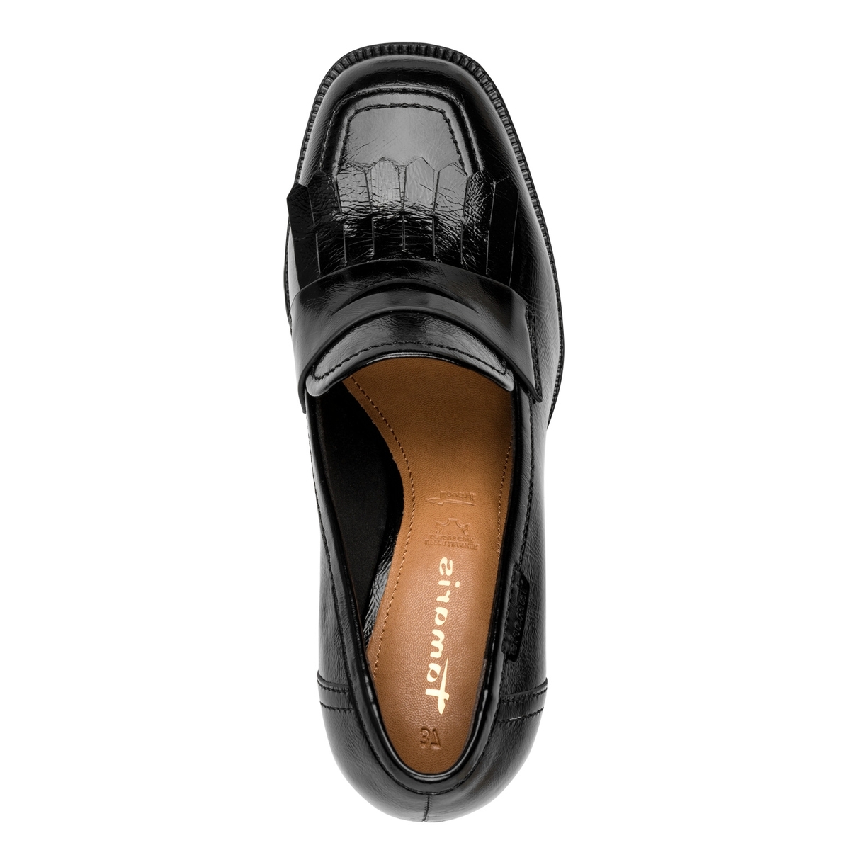 Trotteur en cuir noir, TAMARIS