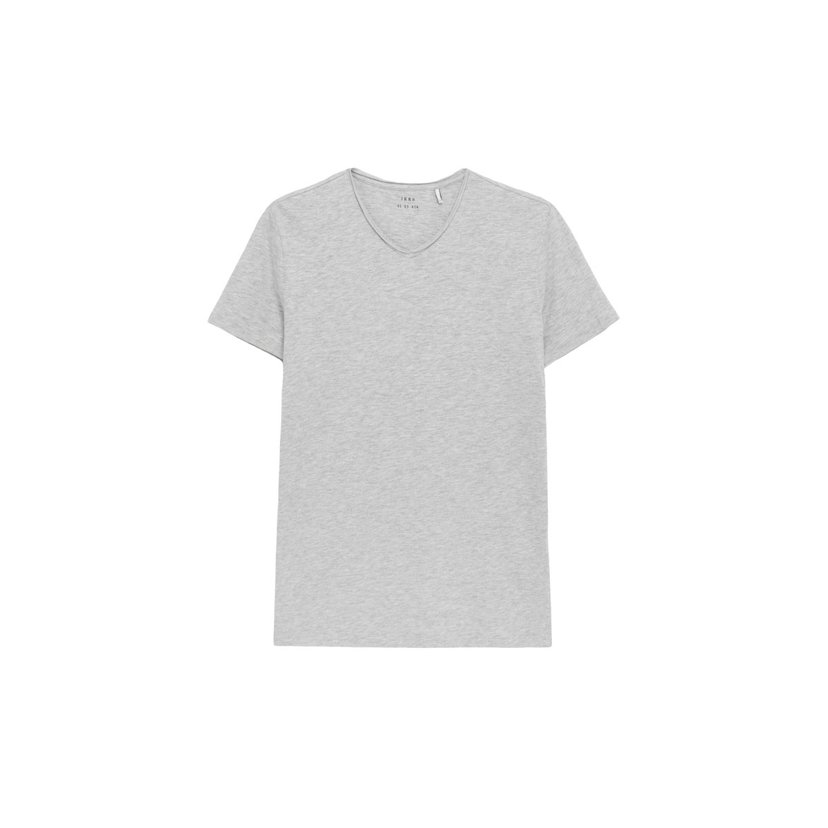 Tee-shirt col V L'Essentiel gris, IKKS