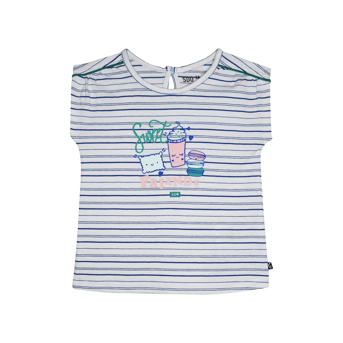 Tee shirt lamia sans manches enfant blanc, SUCRE D'ORGE