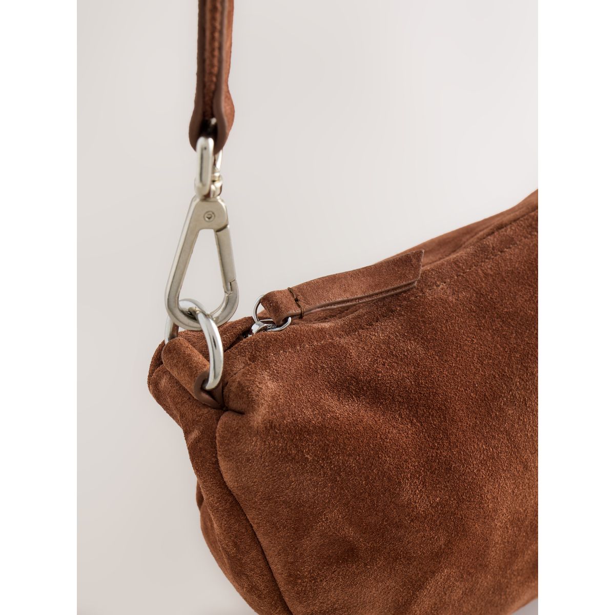 Sac banane à bandoulière en cuir marron fauve, NEXT