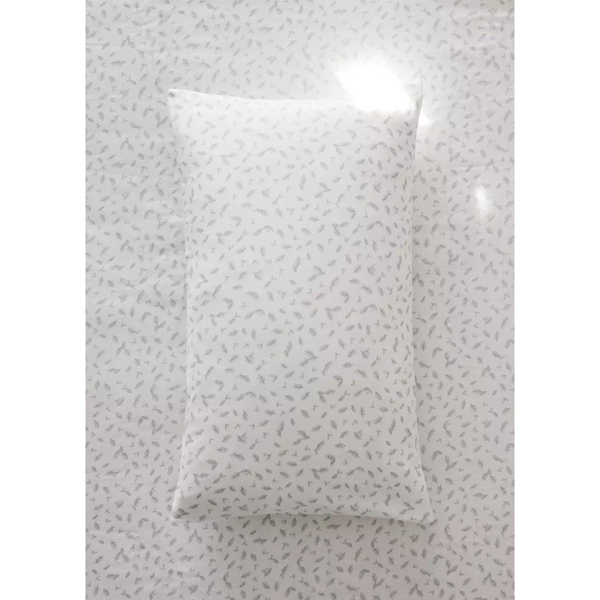Taie d'oreiller pour lit bébé en coton imprimé à fleurs 30x50 cm écru, MANGO HOME