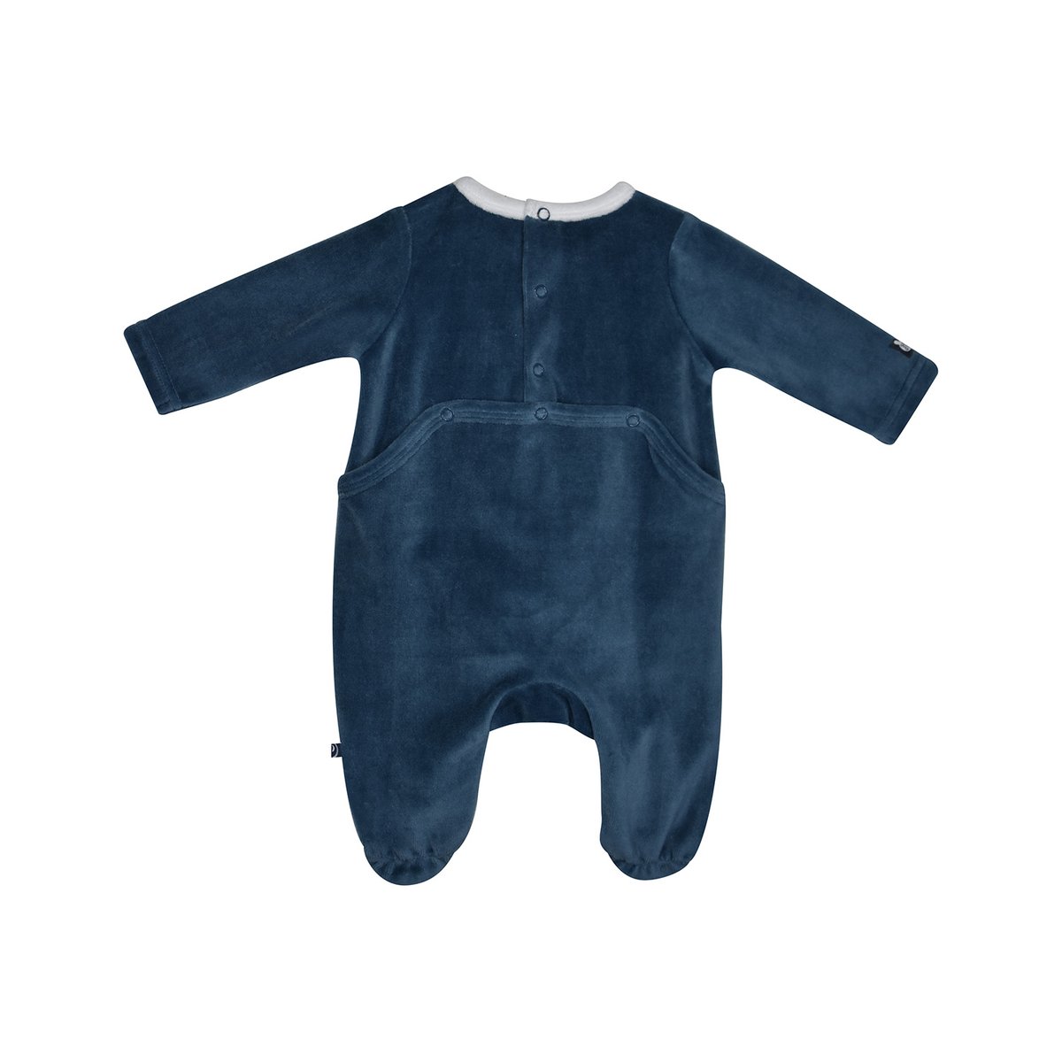 Dors bien lester velours rase pont dos bebe bleu, SUCRE D'ORGE