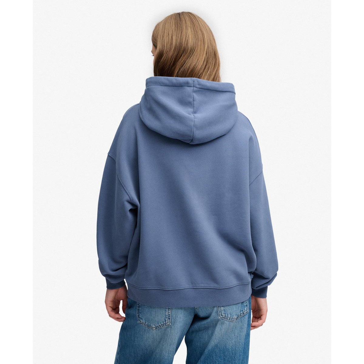 Sweat à capuche Luxe Casual Coupe Décontractée indigo vintage, SUPERDRY