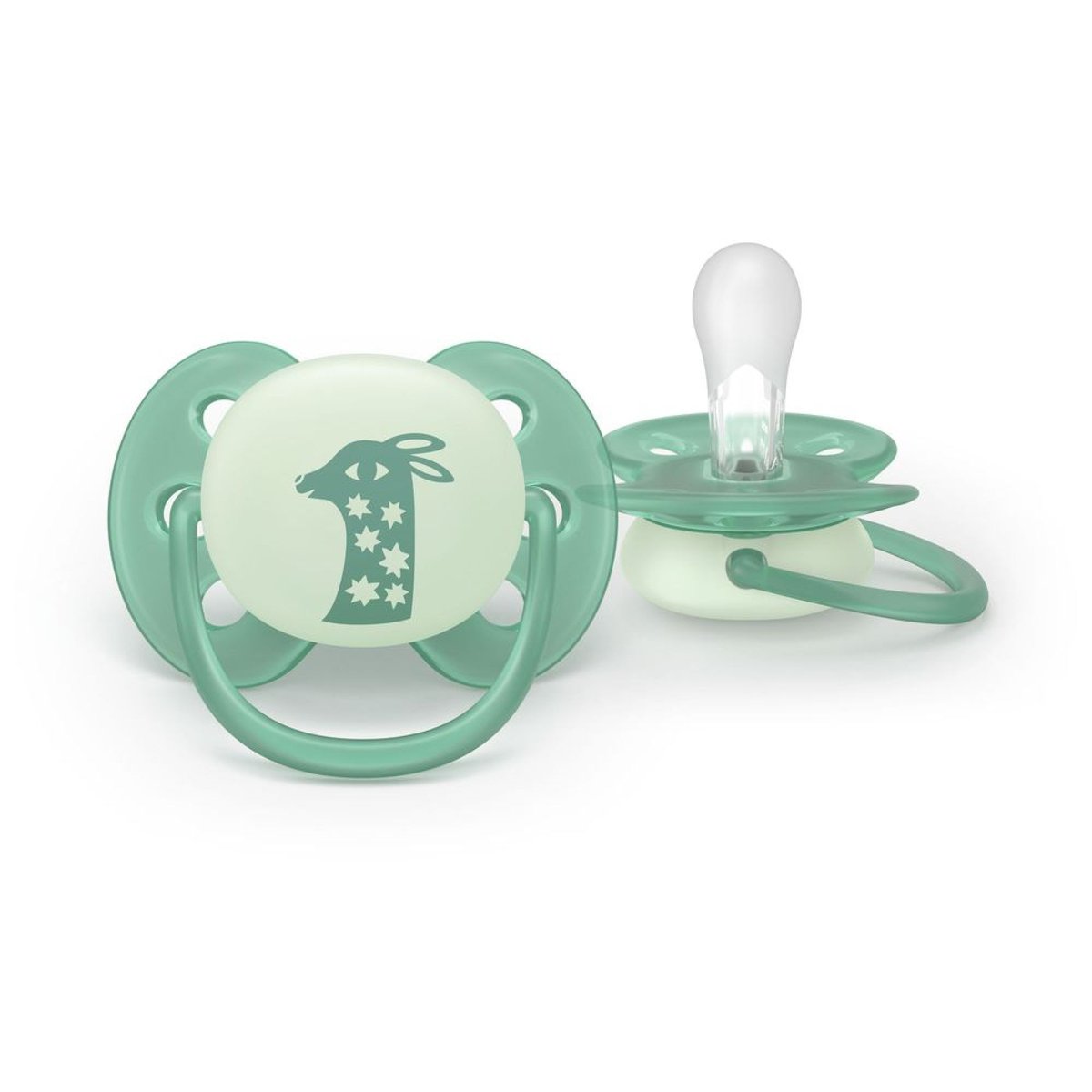 Lot de 2 sucettes Ultra Soft 6-18 mois vert, PHILIPS AVENT