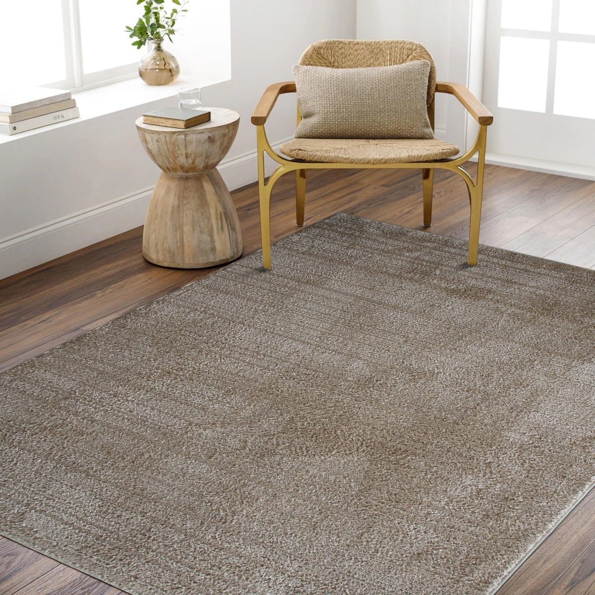 Tapis salon contemporain HORIZON UNI or, THE DECO FACTORY