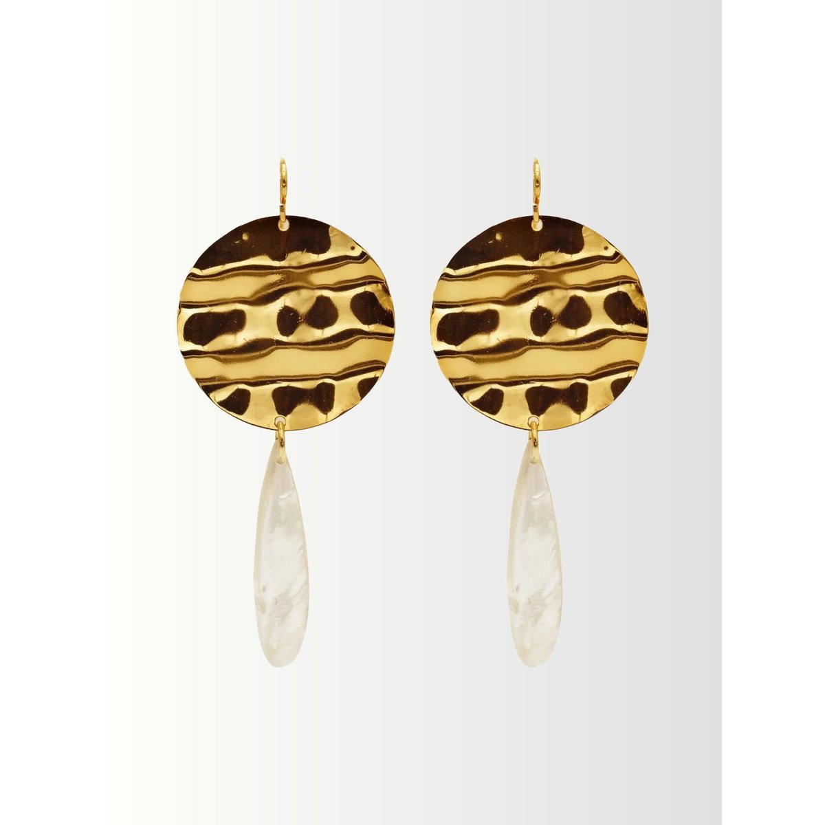 Boucles d'oreilles médailles dorado, THE-ARE