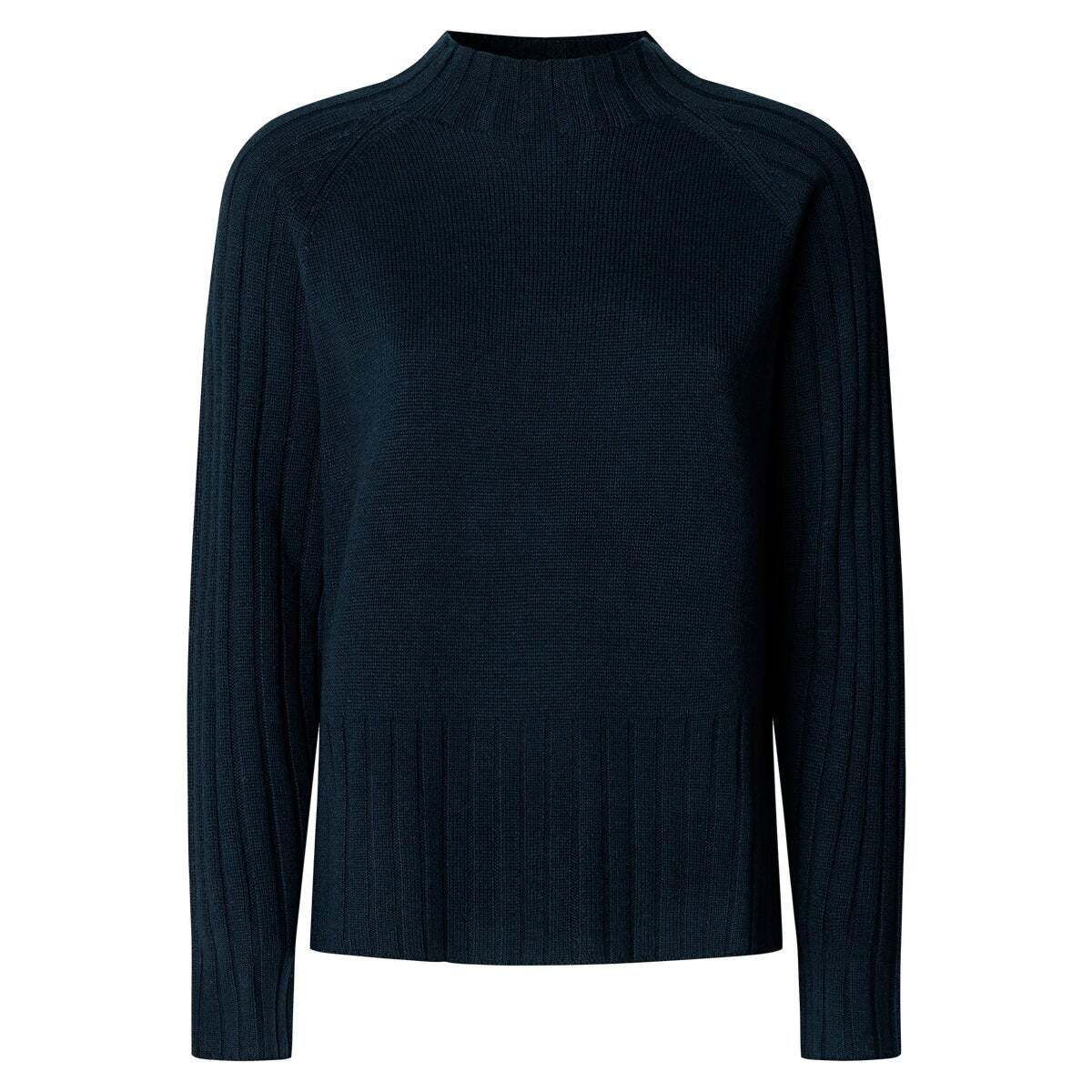Pull À Col Côtelé En Maille bleu dulwich, PEPE JEANS