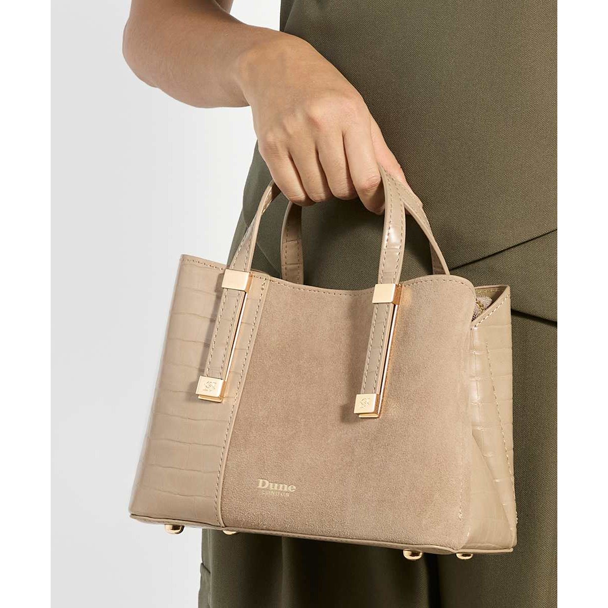 Sac fourre-tout texturé - DINKYDORRY grey-croc synthetic, DUNE LONDON
