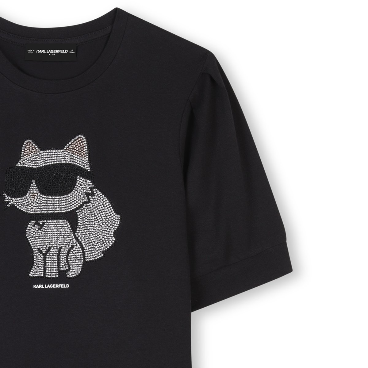 Robe à manches courtes black, KARL LAGERFELD KIDS