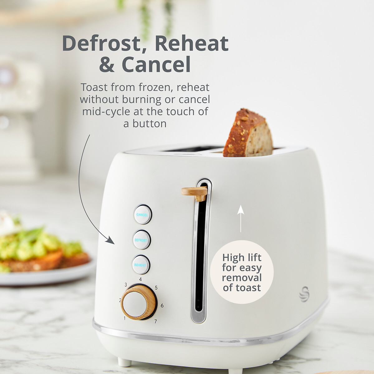 Fjord 2-Slice Toaster white, SWAN