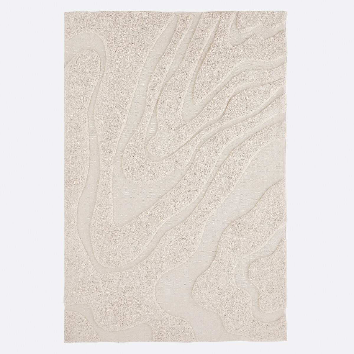 Tapis 100% coton, Limestone ecru, LA REDOUTE INTERIEURS