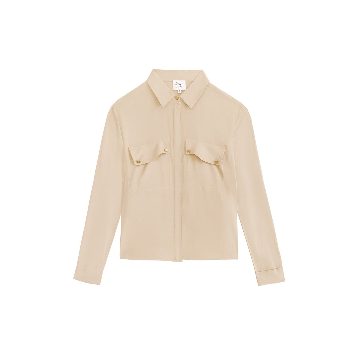 CHEMISE uni CERES 13-beige, LA PETITE ETOILE