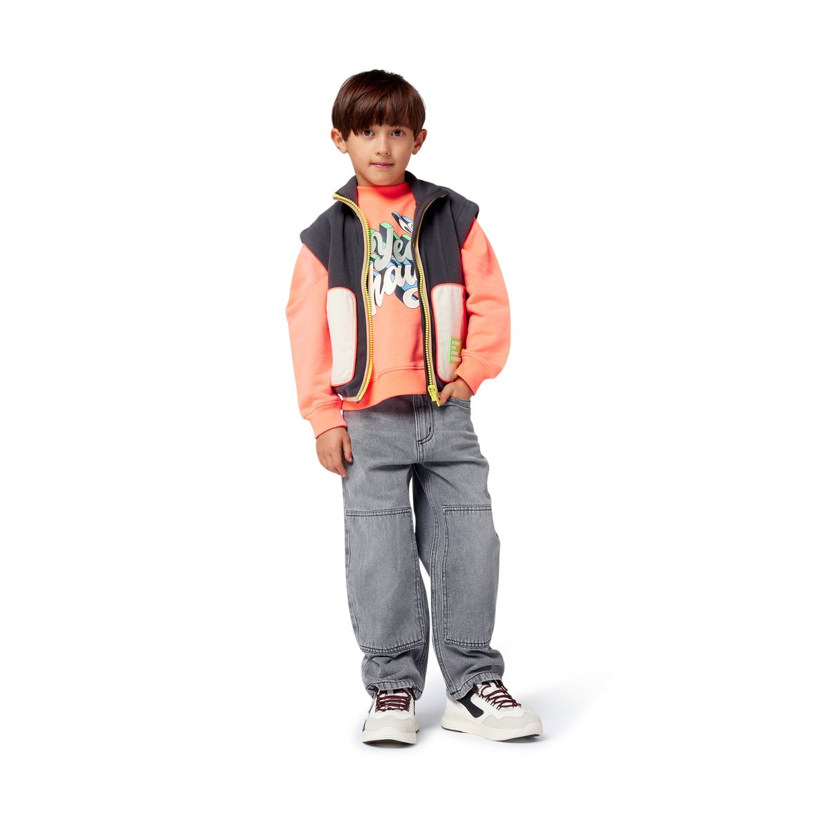 Pantalone in denim 5 tasche denim grey, BILLIEBLUSH