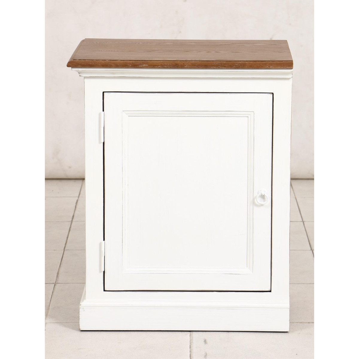 Table de chevet ouverture à droite blanc, INTERIOR'S