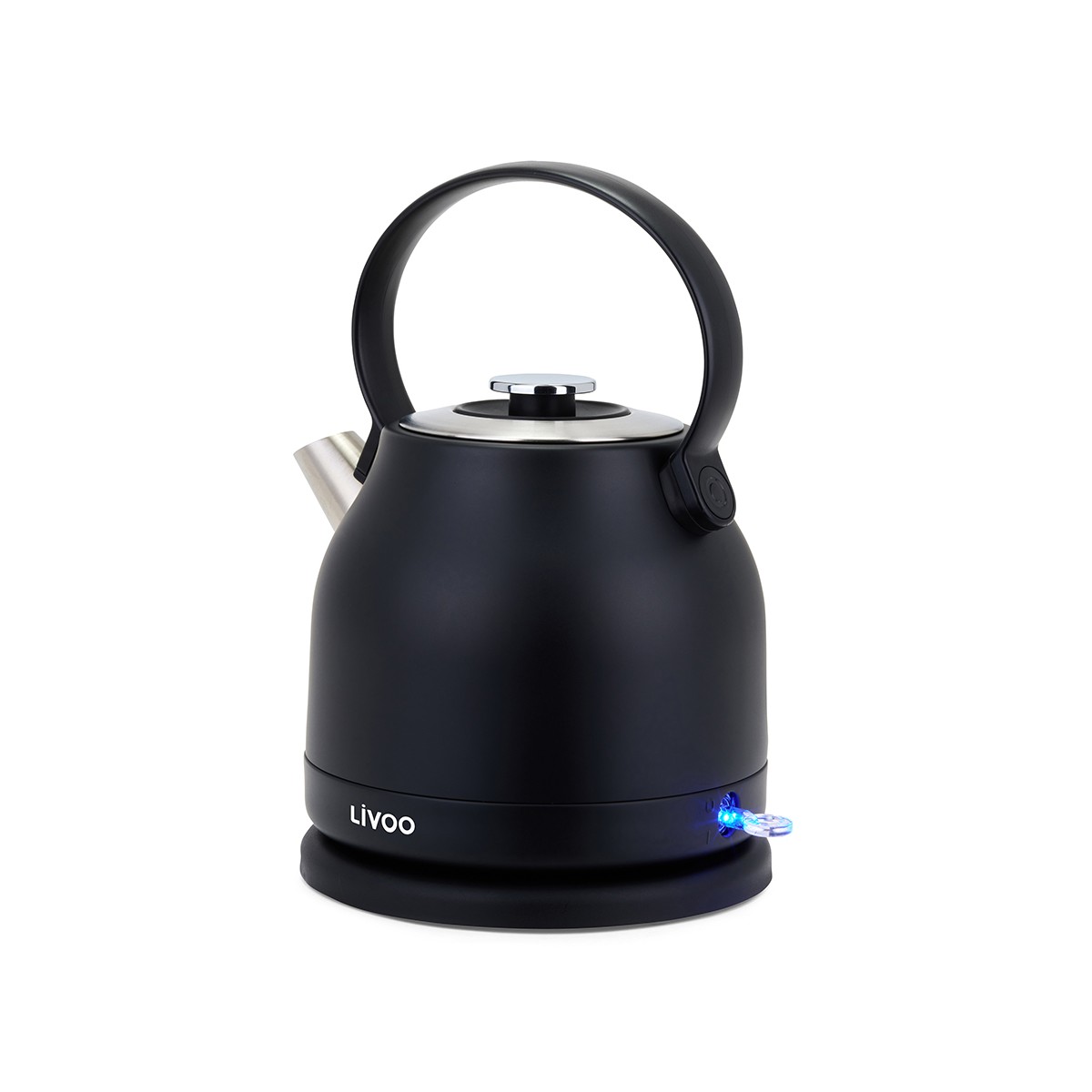 Bouilloire rétro 1,5 L noir, LIVOO