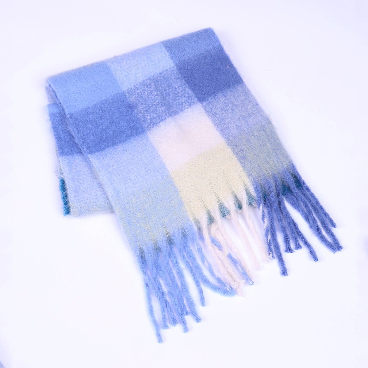 ECHARPE FEMME ACCESSOIRE FANTA BLEU bleu, MISE AU GREEN