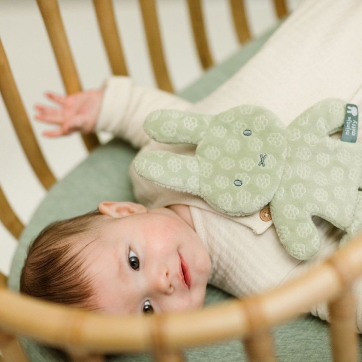 Doudou attache tétine  Miffy - Flower Vert vert, PIOUPIOU ET MERVEILLES