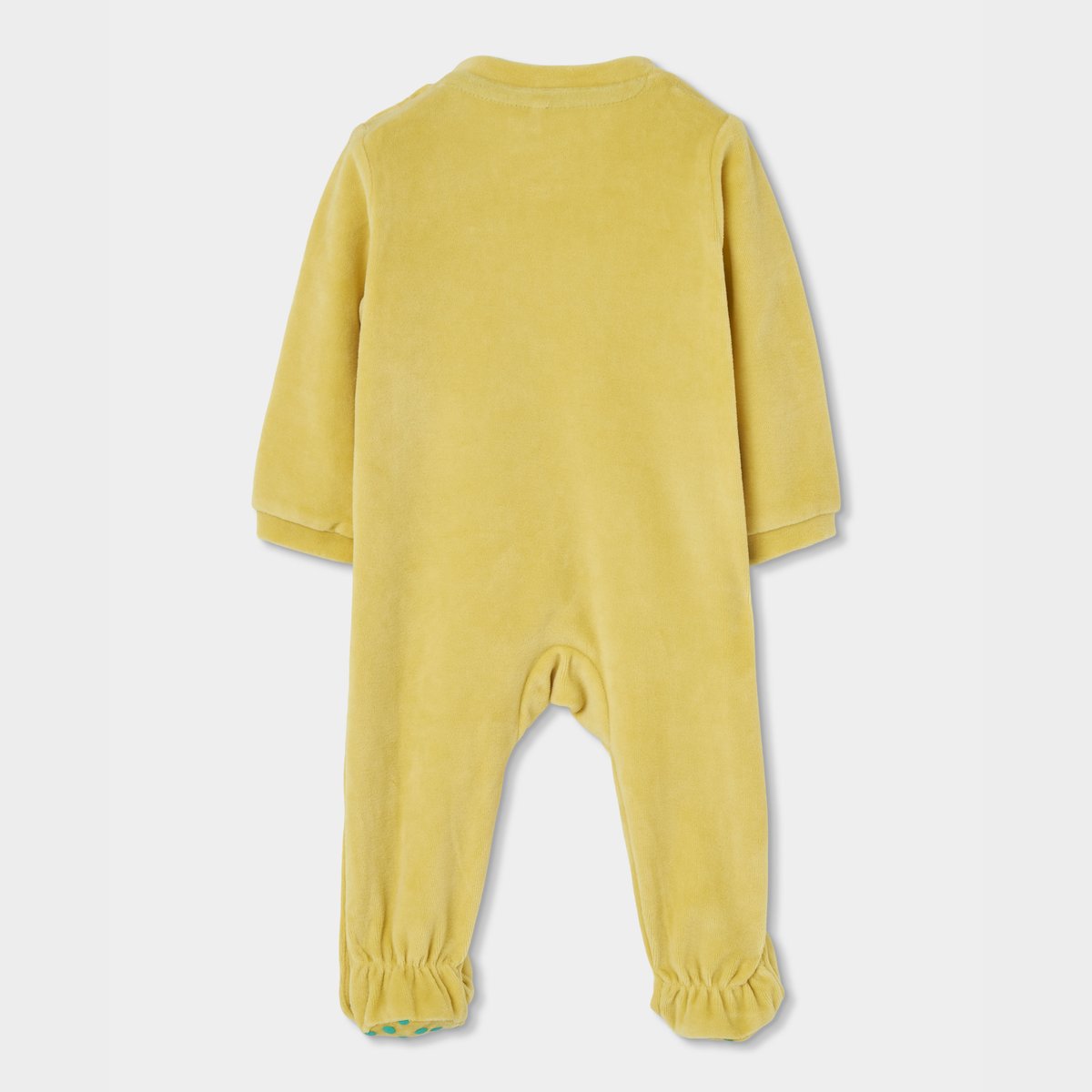 Pyjama bébé brodée de girafes et éléphants jaune, BOBOLI