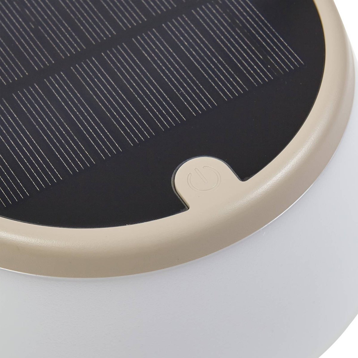 Luminaire de terrasse  moderneLED, Mikkel beige sable, blanc, LINDBY