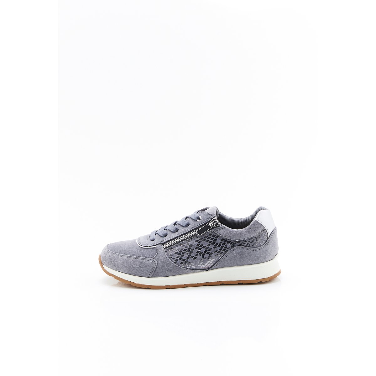 Baskets Amortyl détails animaliers gris, DAMART