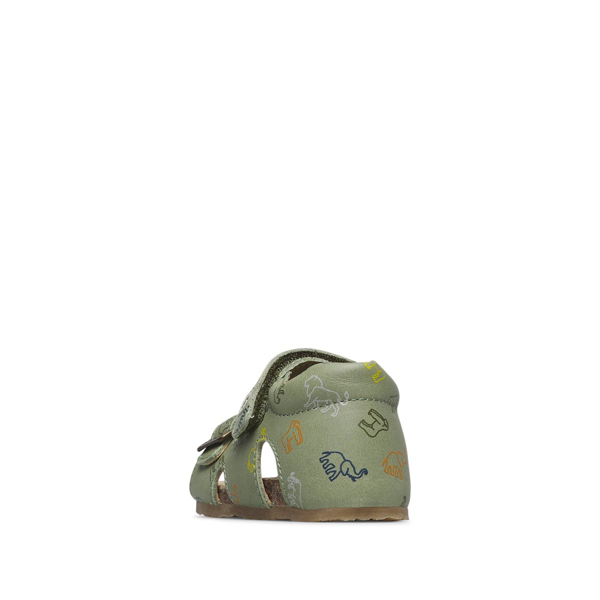 Sandales en cuir BEA vert-, FALCOTTO