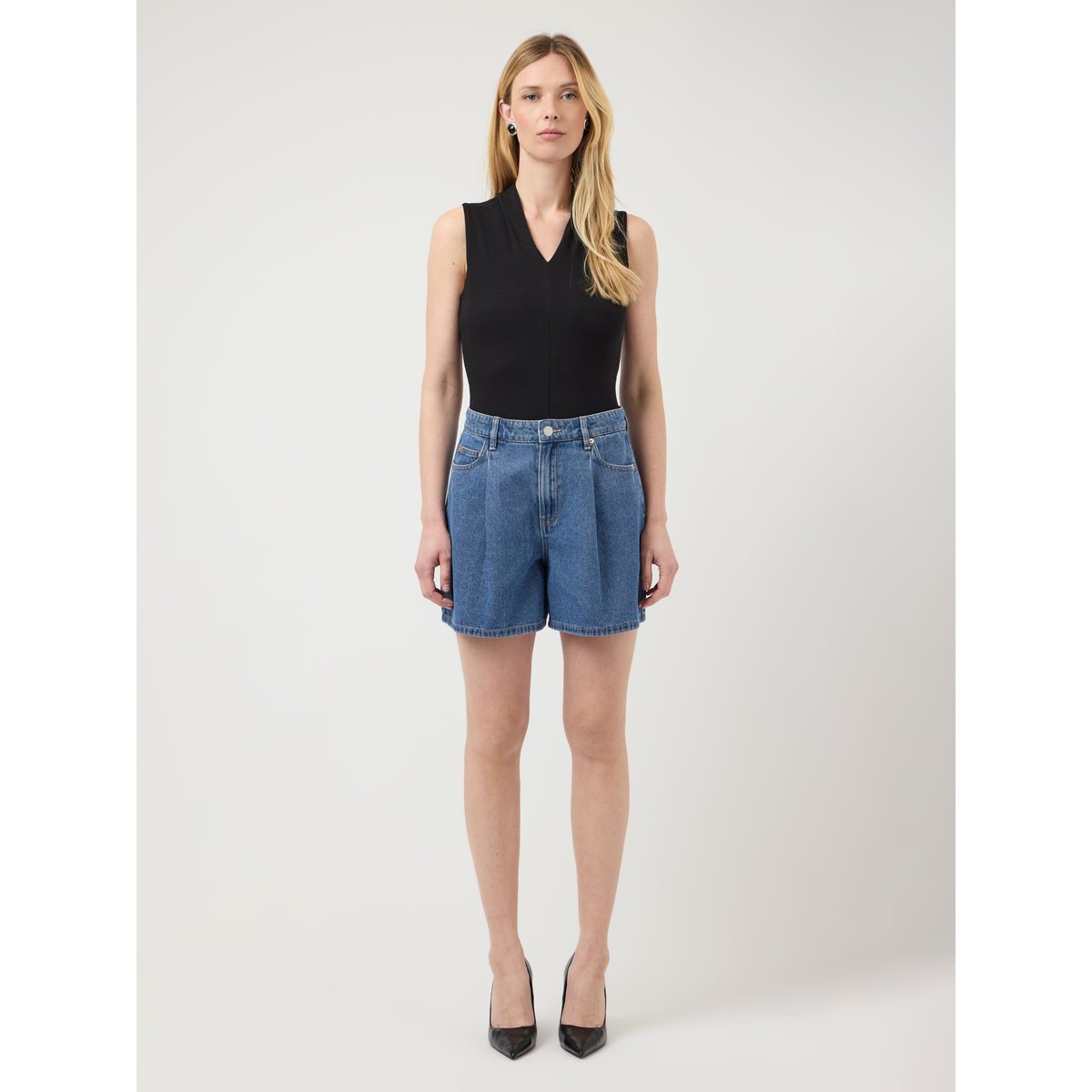 Shorts En Jean medium blue denim, YAS