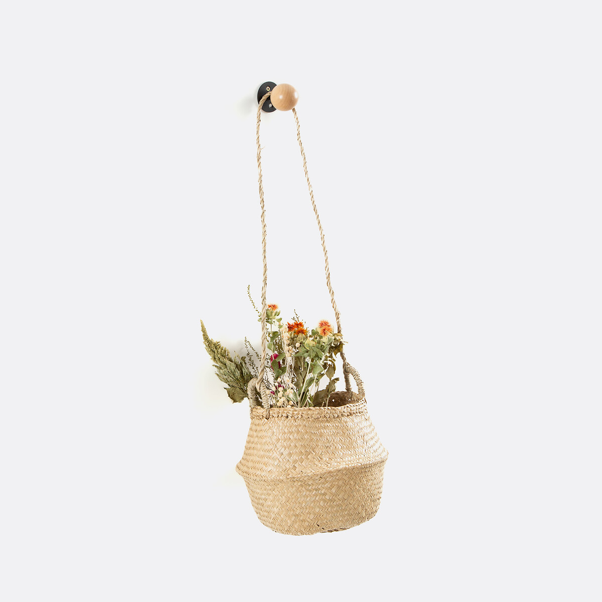 Panier suspendu boule en herbier, Rixy naturel, LA REDOUTE INTERIEURS