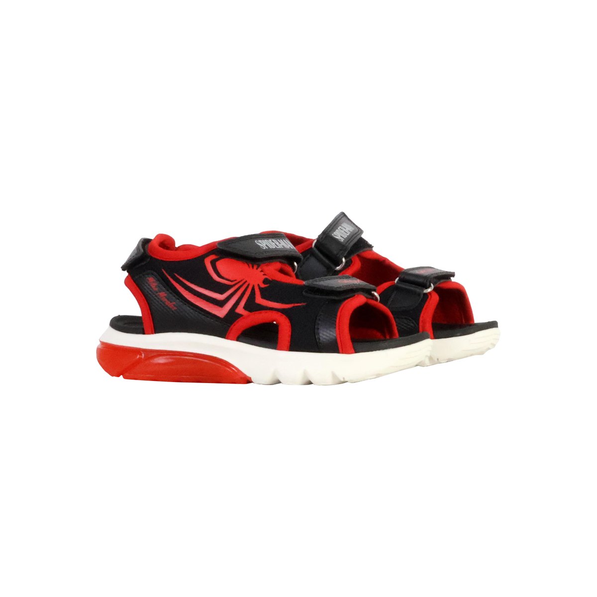 Sandales à Scratch Ciberdron noir/rouge, GEOX