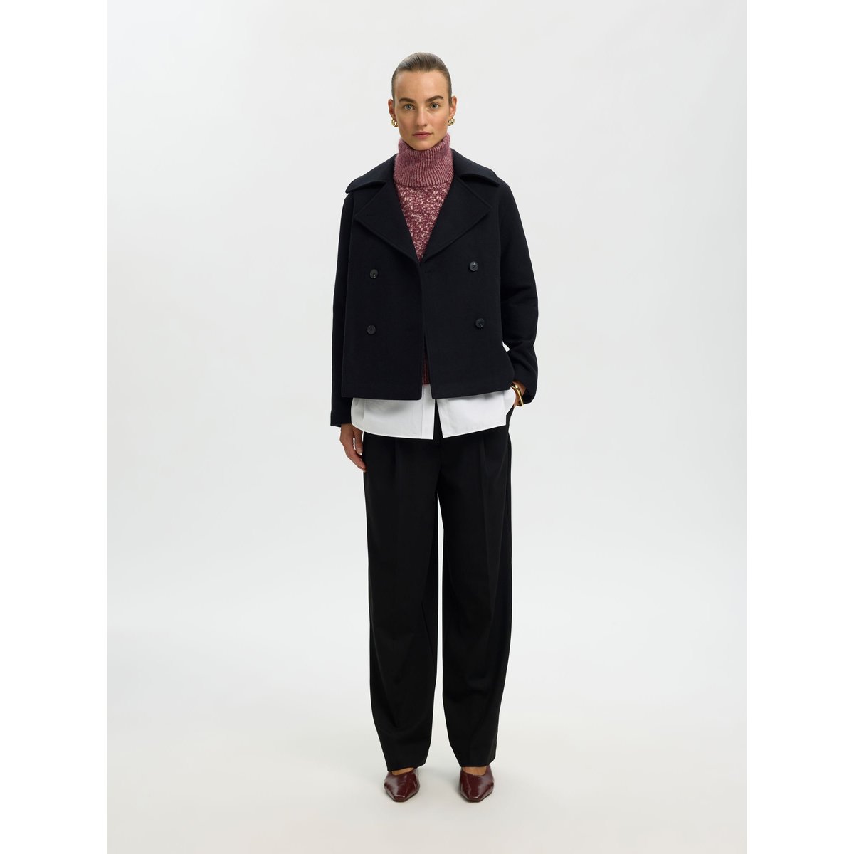Pull En Maille tawny port, SELECTED