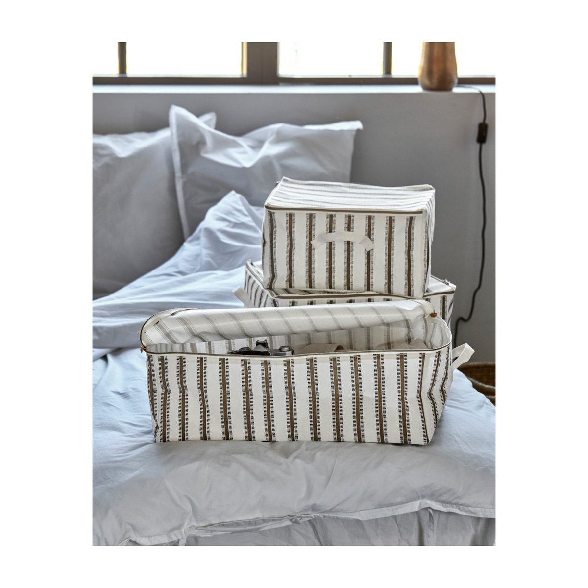 Paniers de rangement Vibes lot de 3 brown, HOUSE DOCTOR