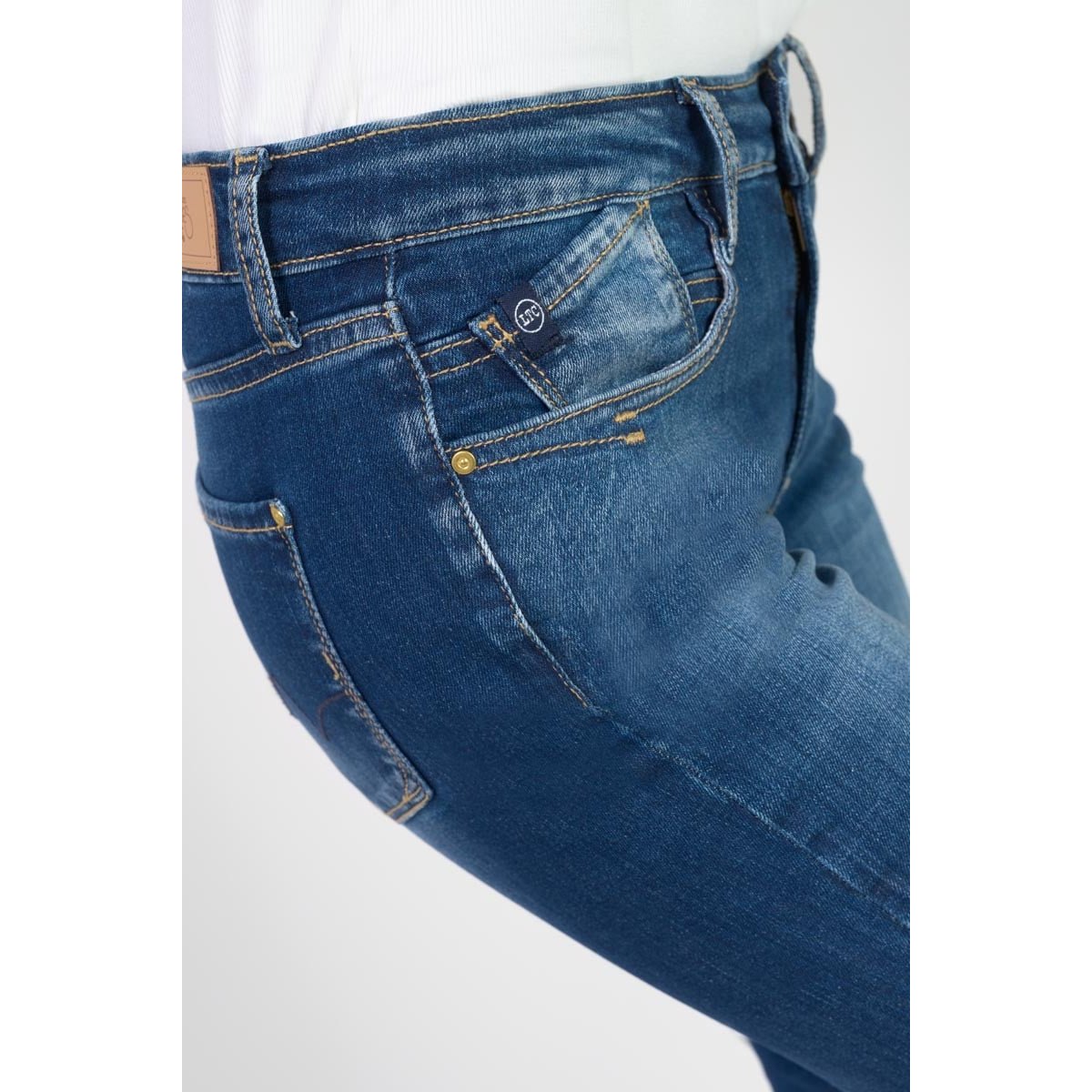 Corsaire pantacourt en jeans PHIL blue, LE TEMPS DES CERISES