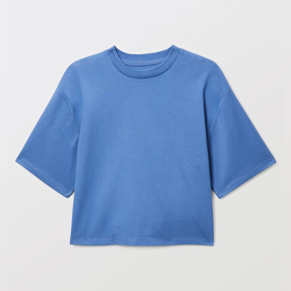 T-shirt court uni en coton BIO GOTS riviera, MONOPRIX