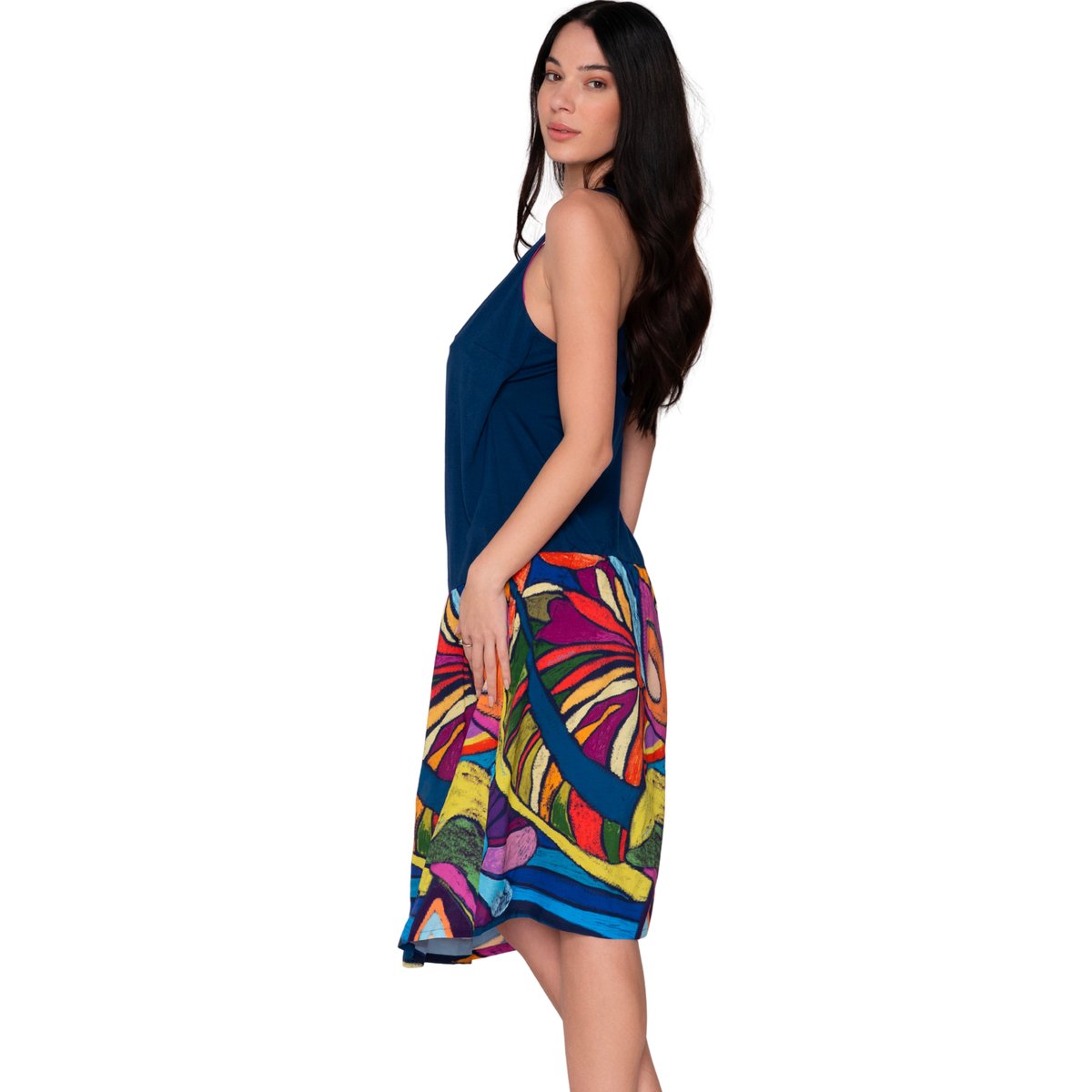 Robe de plage mi-longue NEON multicolore, LUNA SPLENDIDA