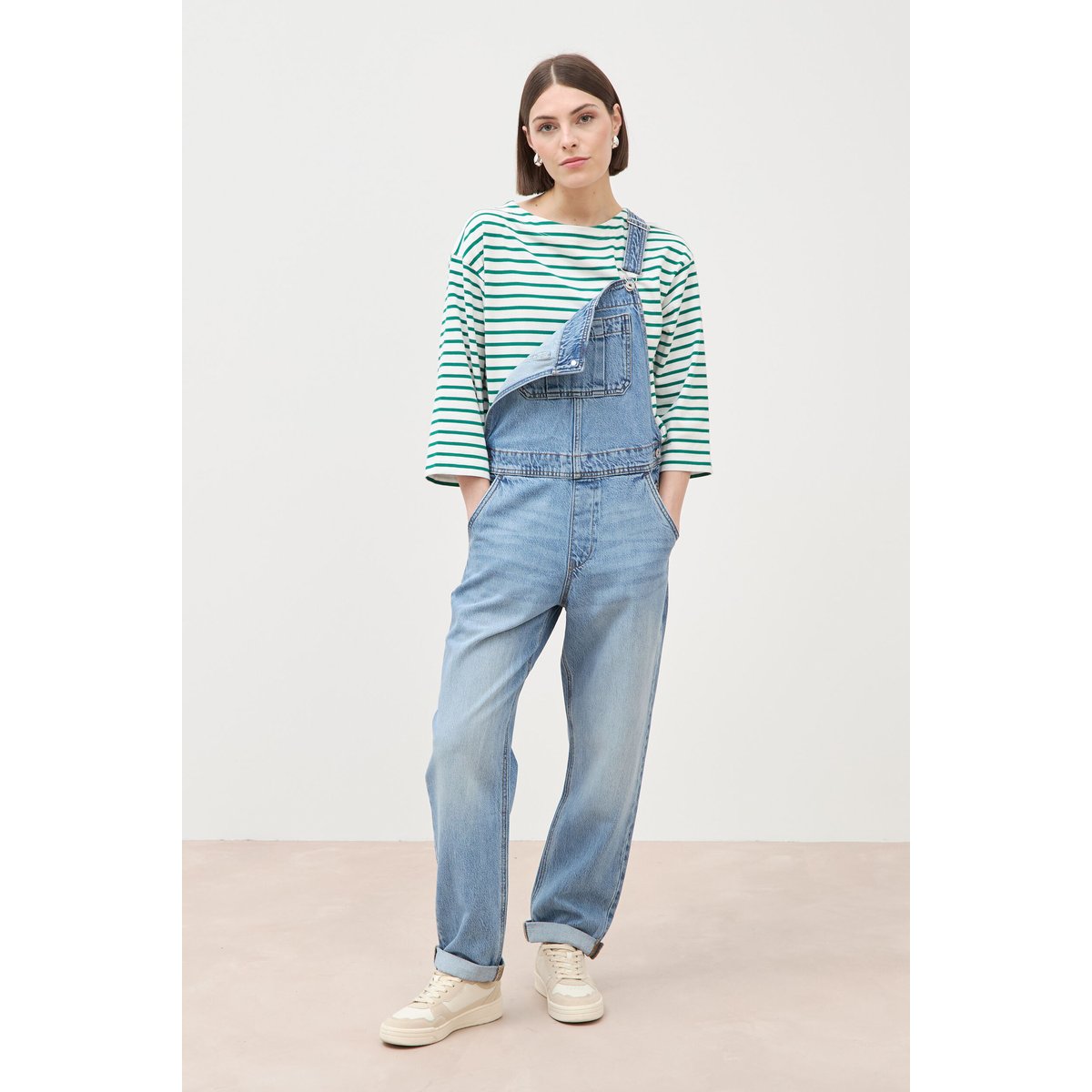 Salopette en jean denim stone, BONOBO
