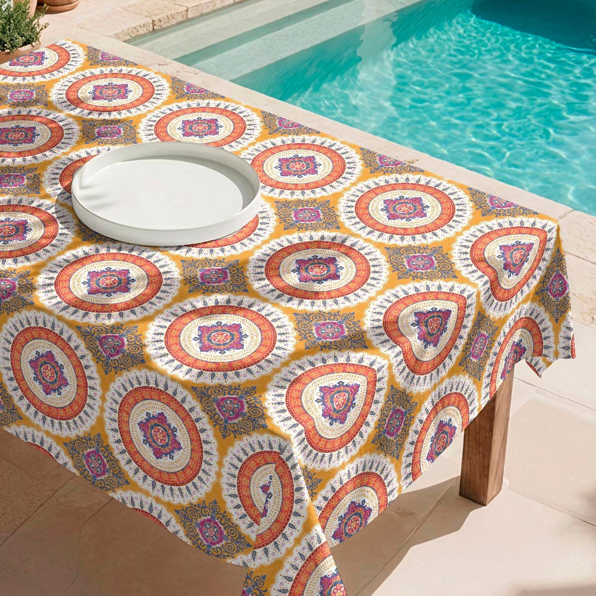 Nappe anti-taches Calo - 100% coton - orange, NAF NAF HOME