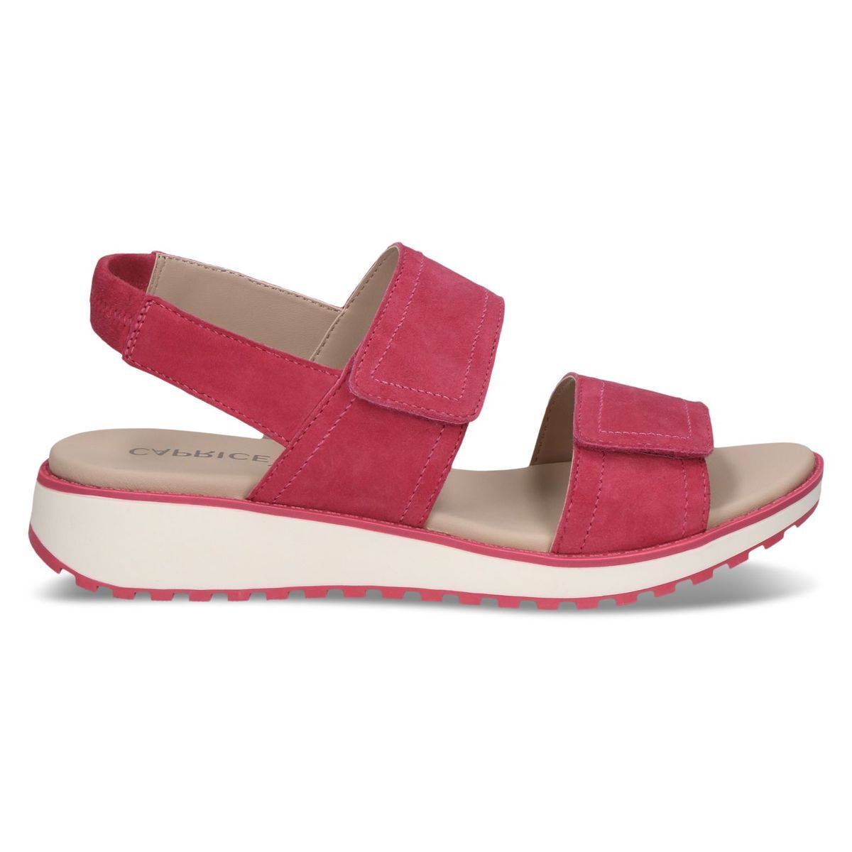 Sandale en cuir violet lilas, CAPRICE