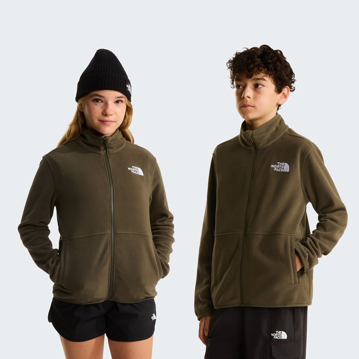 Veste polaire zippée, GLACIER kaki, THE NORTH FACE