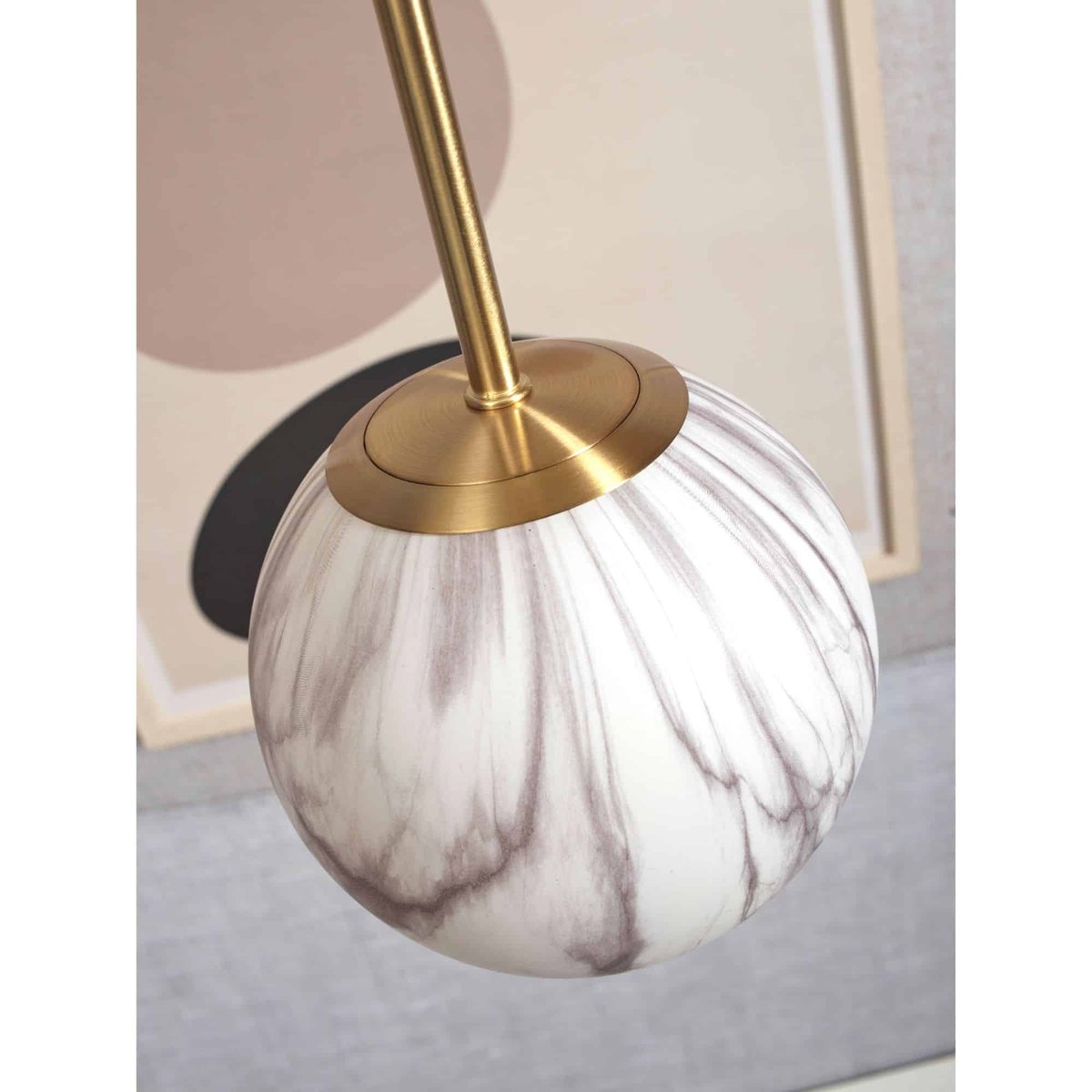 Lampe Suspendue Verre CARRARA or brillant, IT'S ABOUT ROMI