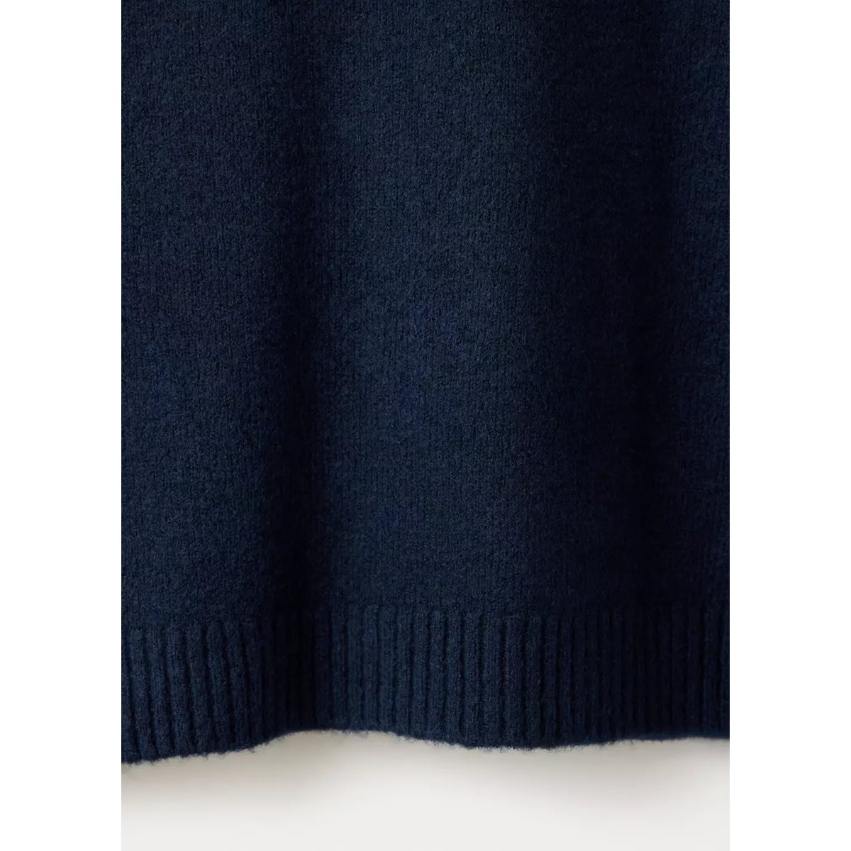 Pull-over col côtelé bleu marine, MANGO TEEN