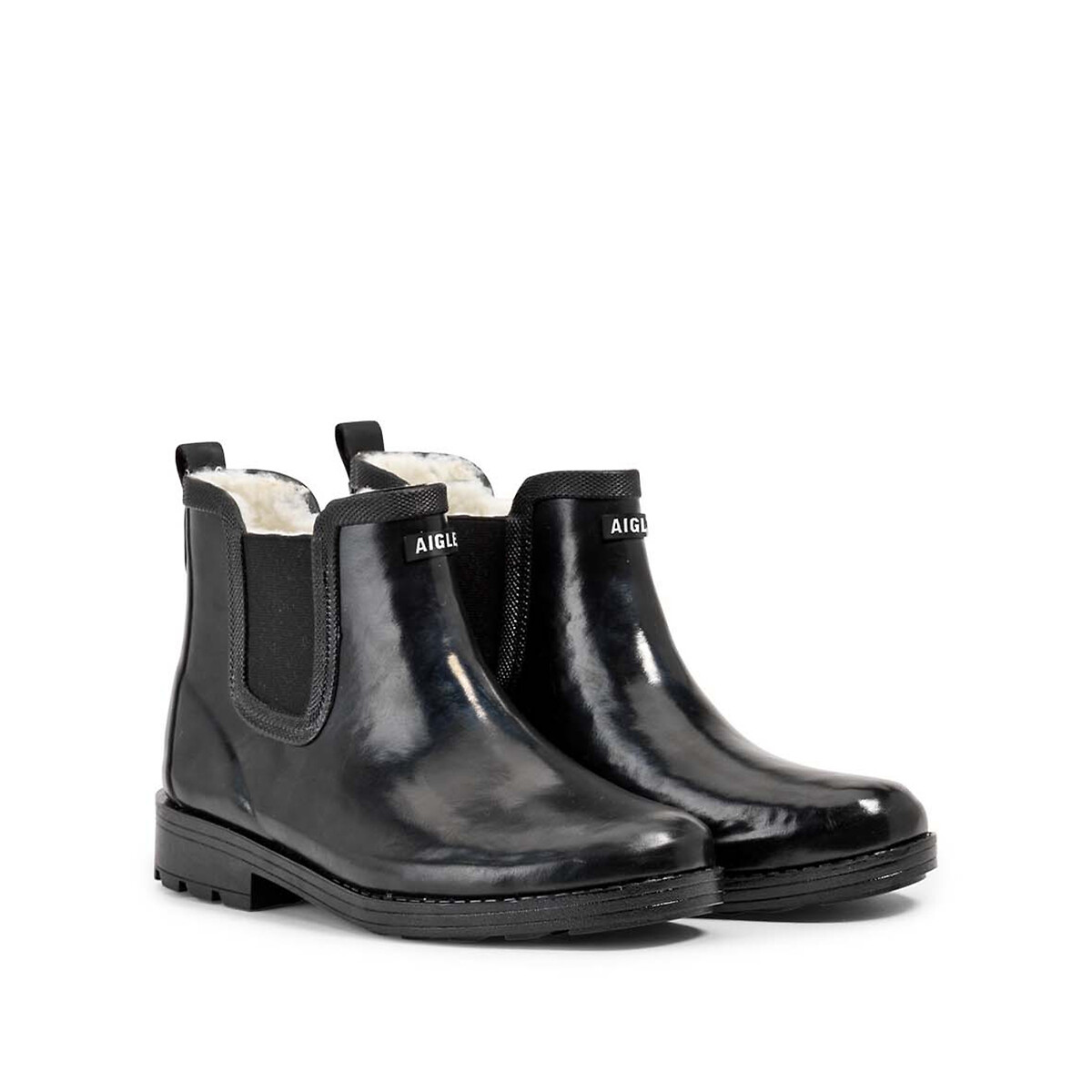 Botas de lluvia forradas CARVILLE FUR 2 negro, AIGLE