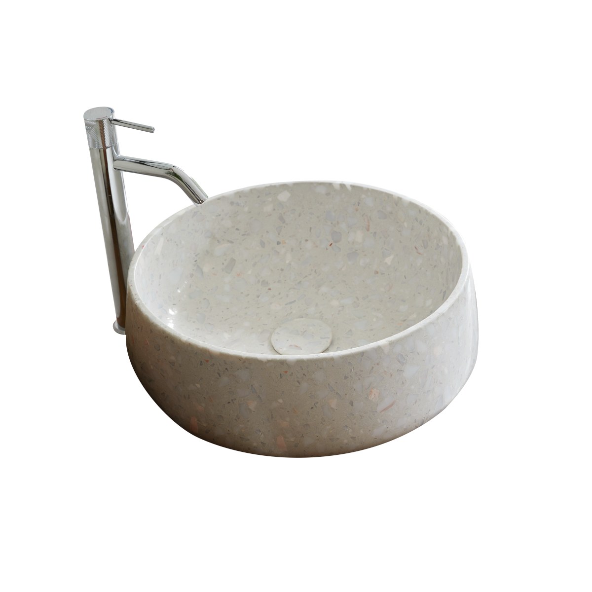 Vasque en Terrazzo premium, MILOS beige, TIKAMOON