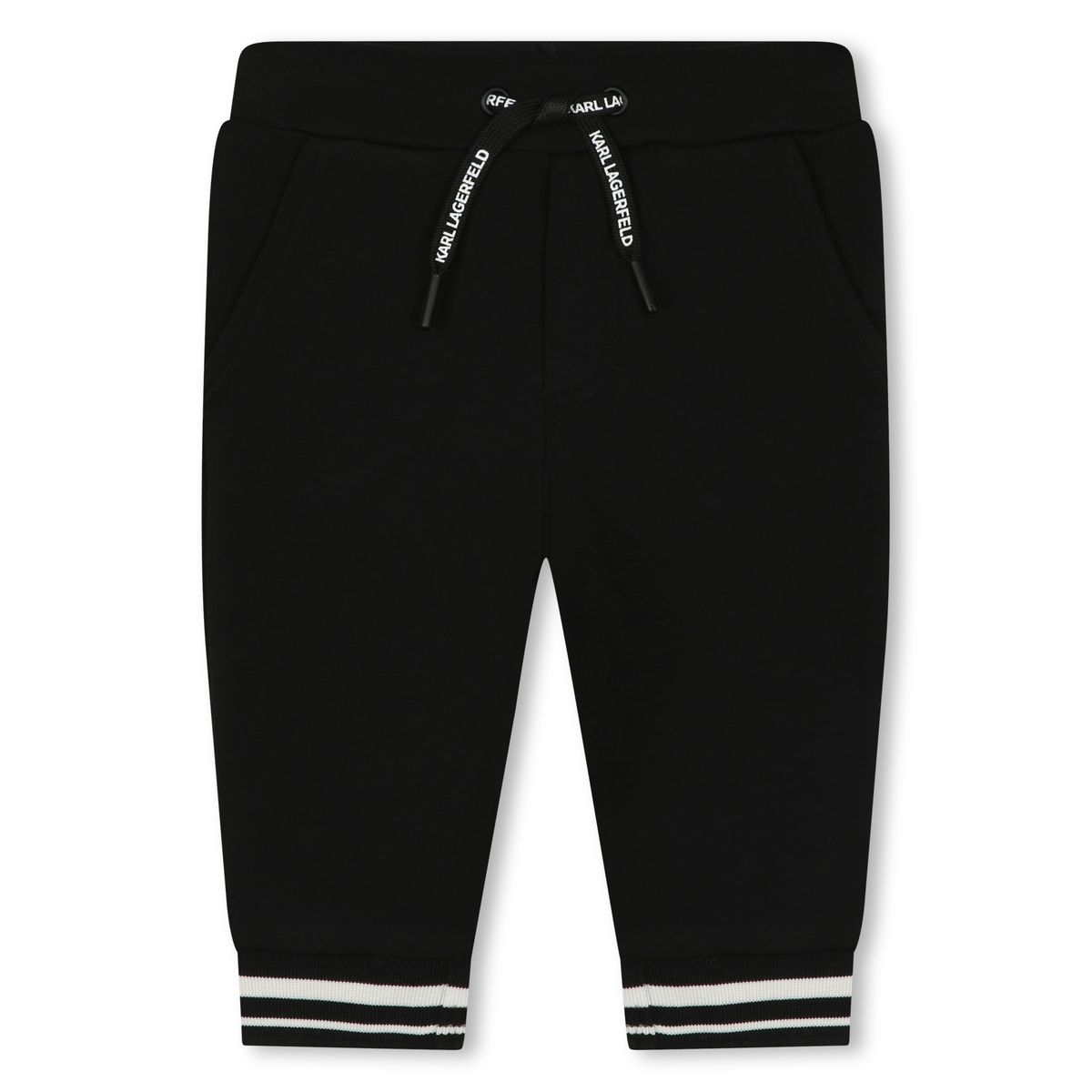 Ensemble 3 pièces jogging ecru noir, KARL LAGERFELD KIDS