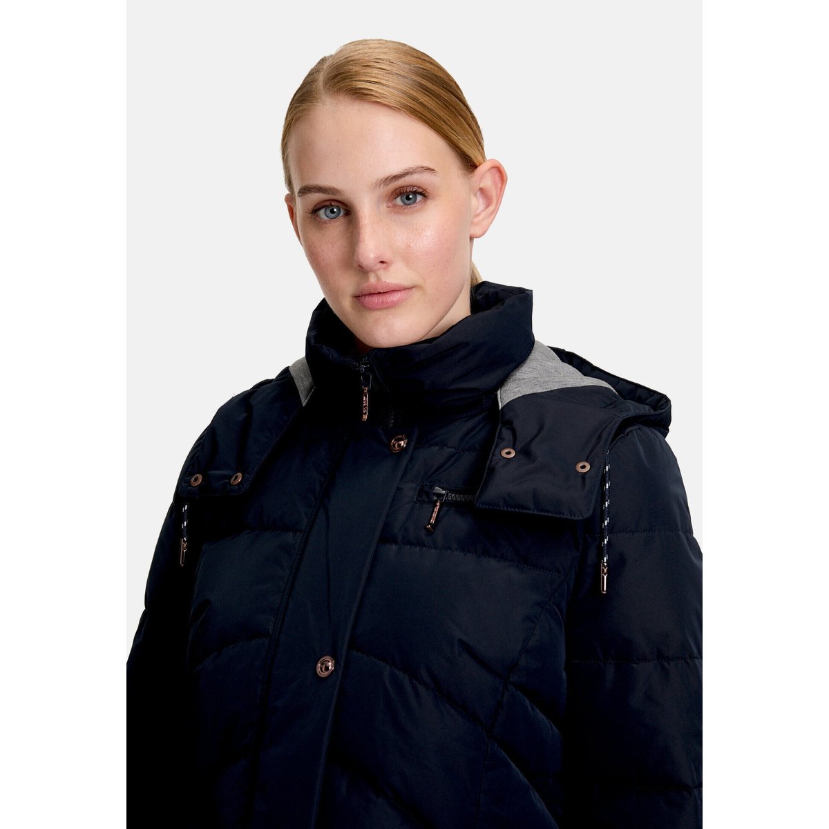 Veste matelassée duvet synthétique bleu foncé, GIL BRET