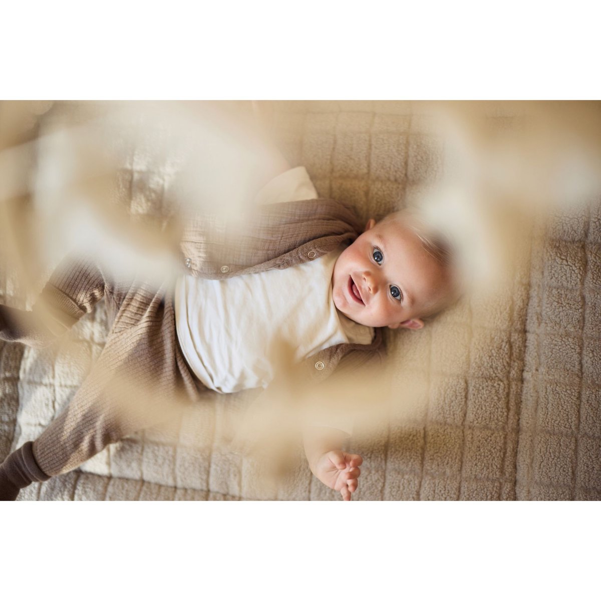 Tapis de parc bébé 75 x 95 cm beige, JOLLEIN