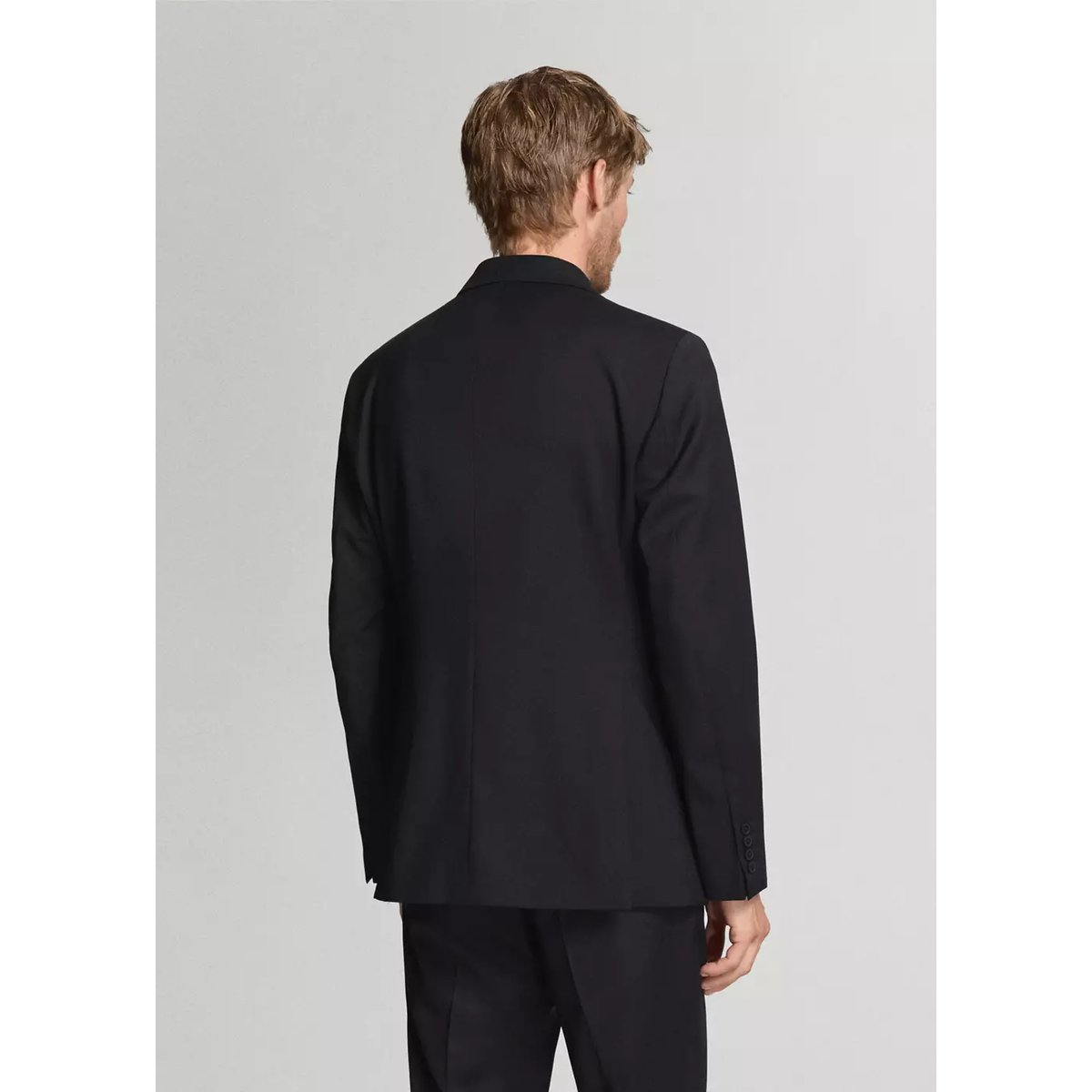 Veste costume Turin 100 % laine vierge noir, MANGO MAN