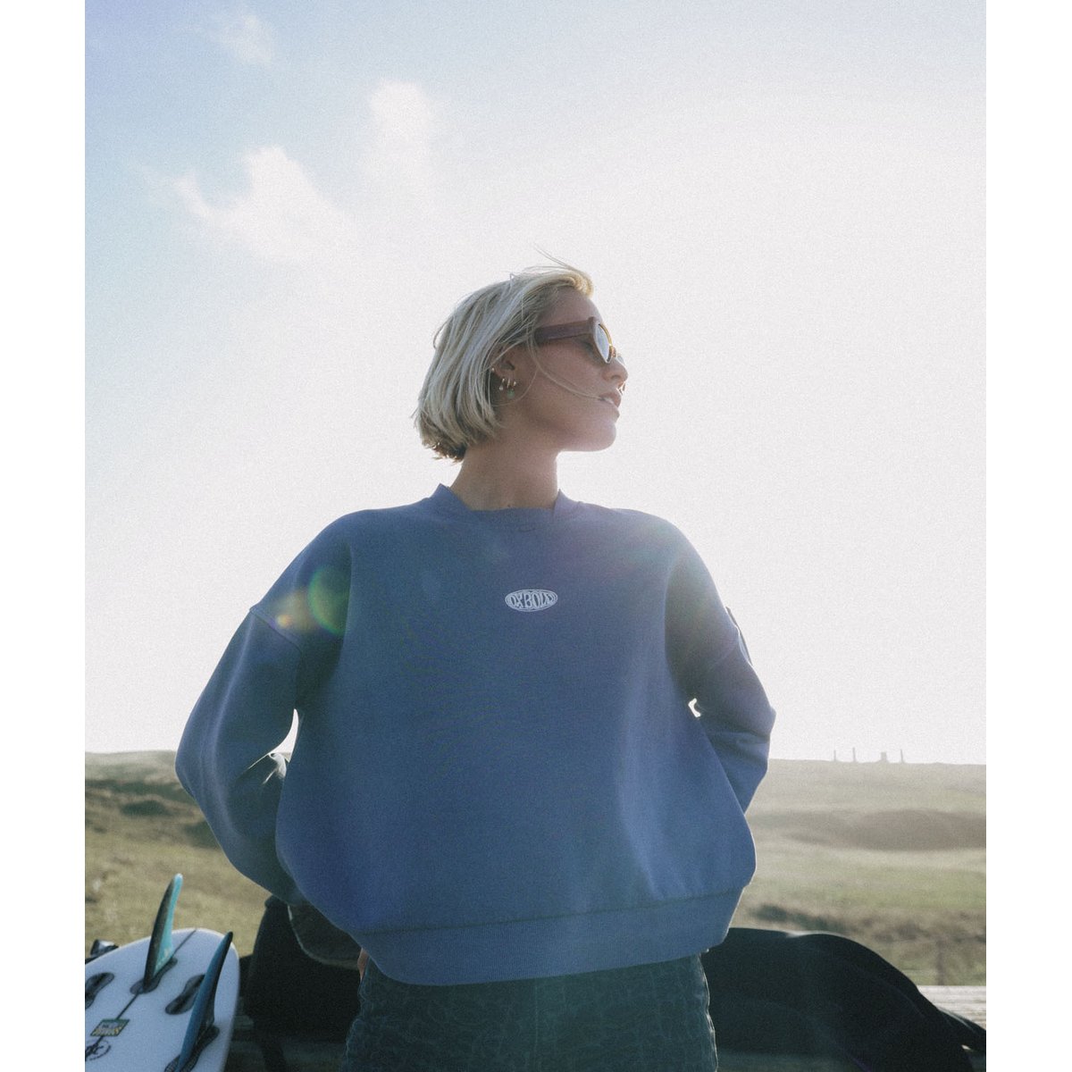 Sweat PEACE vintage indigo, OXBOW