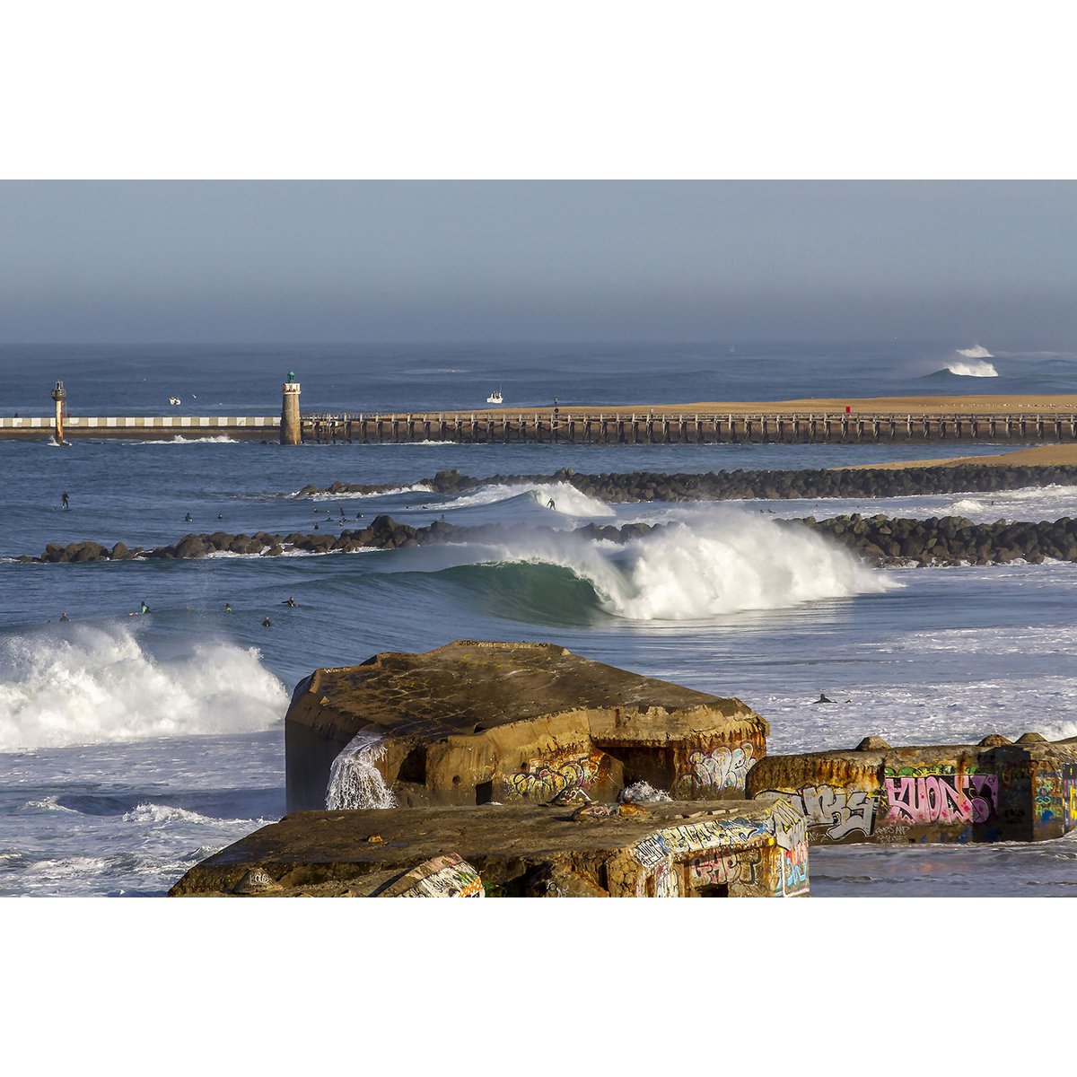Tableau blockhaus et estacade de capbreton tableau alu dibond, HEXOA