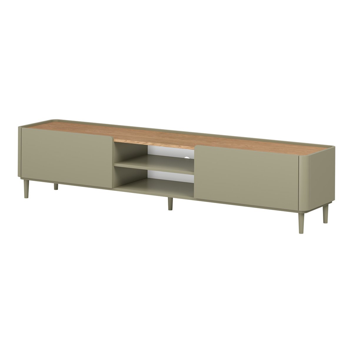 Meuble TV 220 cm , ANYA vert, BOBOCHIC