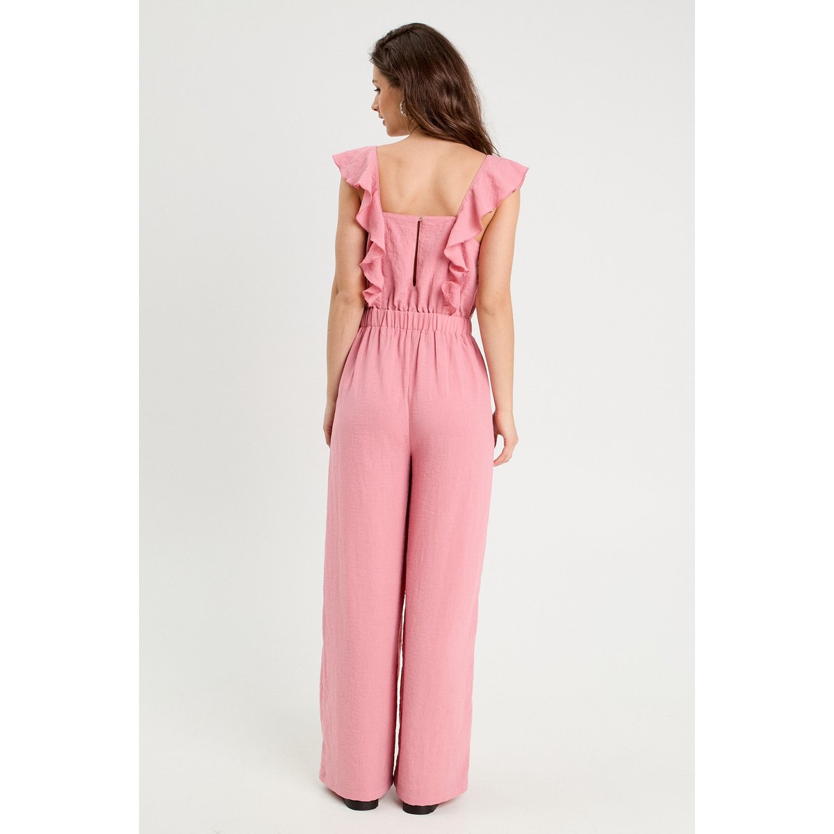 Combinaison pantalon volants vieux rose, CACHE CACHE